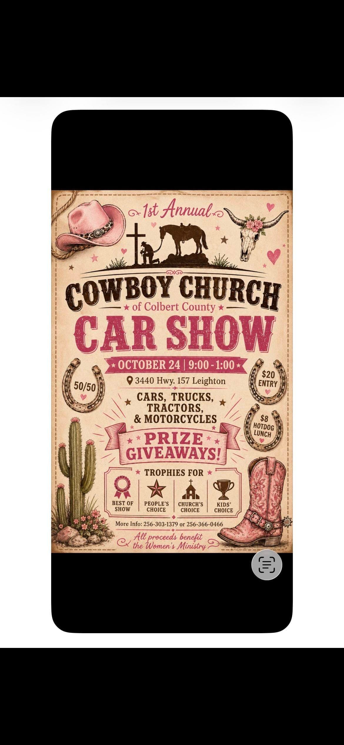 1st Annual Cowboy Church of Colbert County Car Show