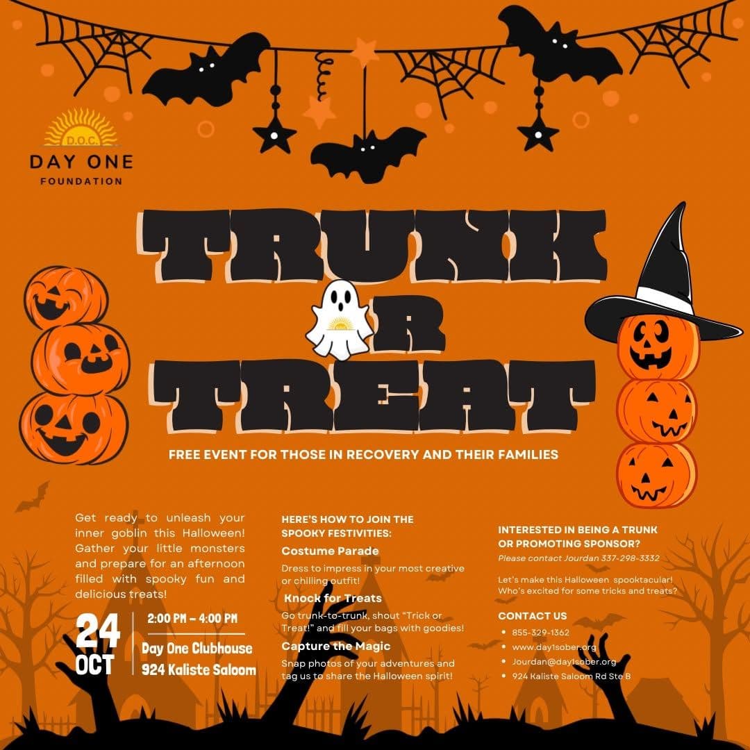 3rd Annual Trunk or Treat at Day One Clubhouse