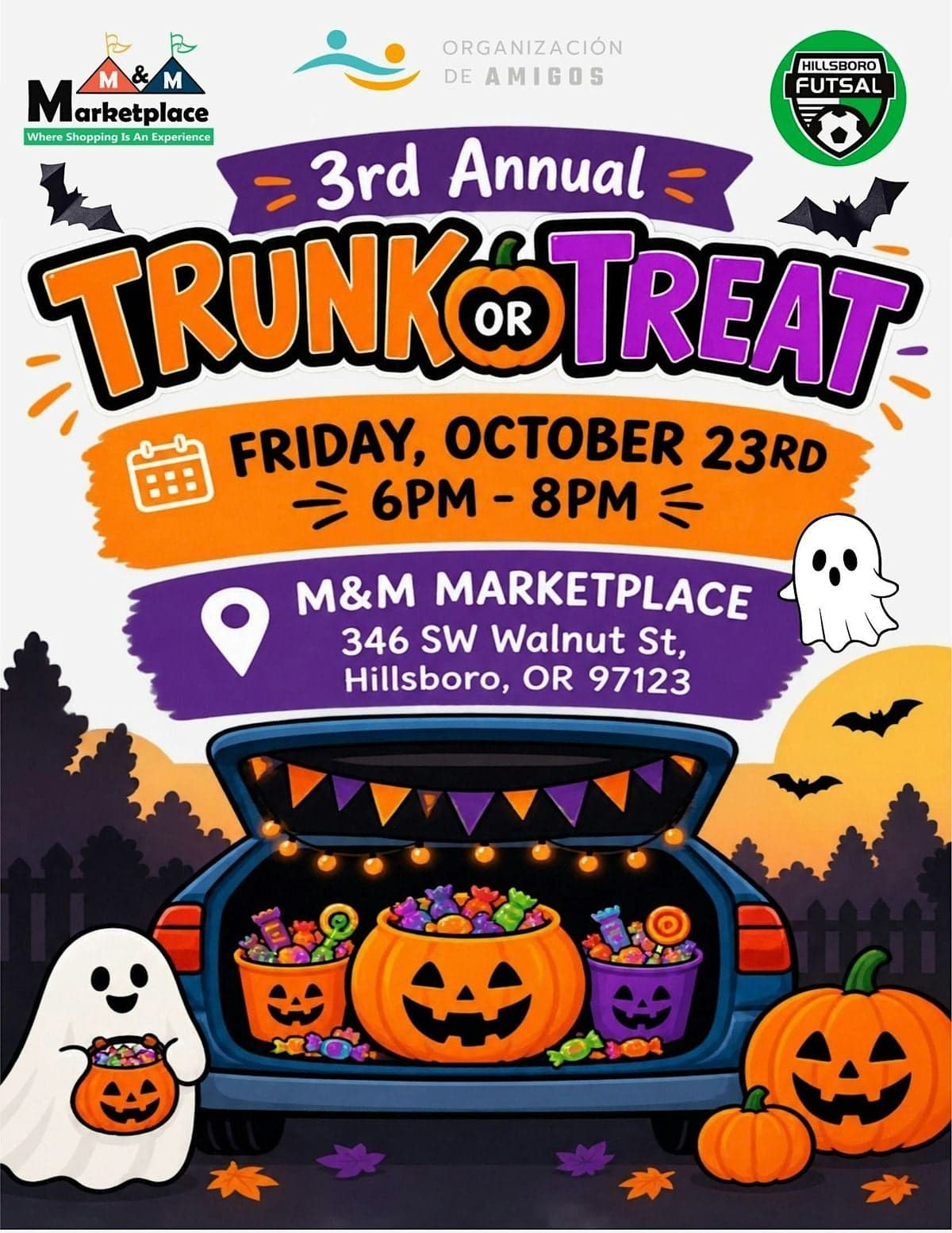 3rd Annual Trunk or Treat at M&M Marketplace