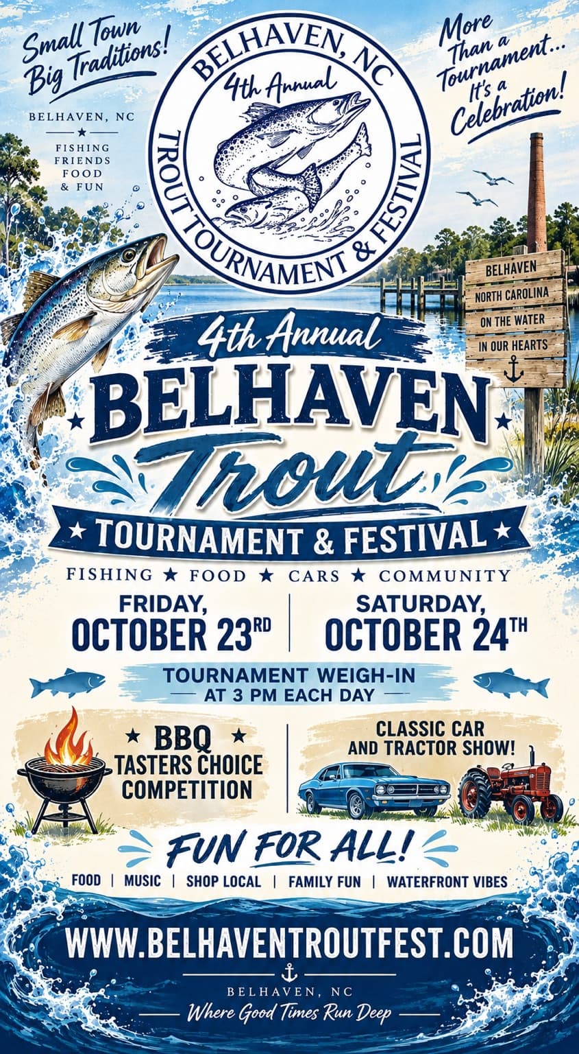 4th Annual Belhaven Trout Tournament & Festival