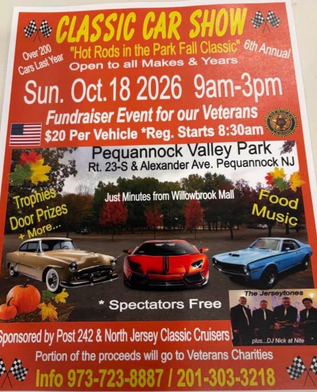 6th Annual Hot Rods in the Park Fall Classic Car Show