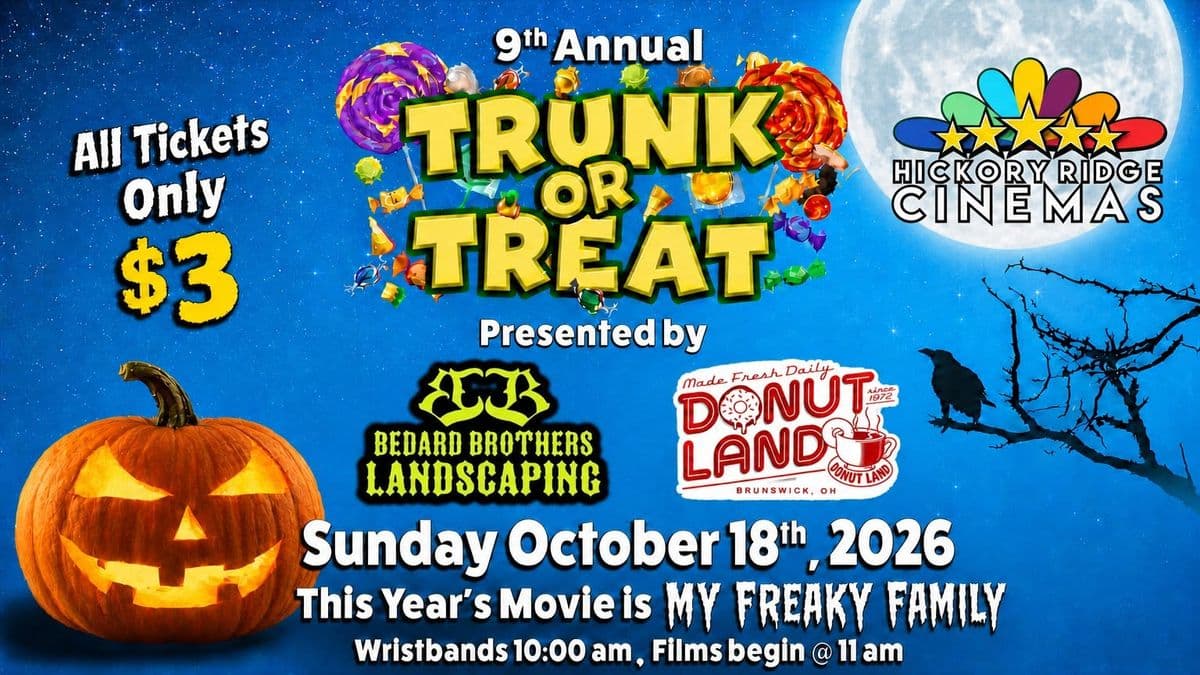 9th Annual Hickory Ridge Cinemas Trunk or Treat
