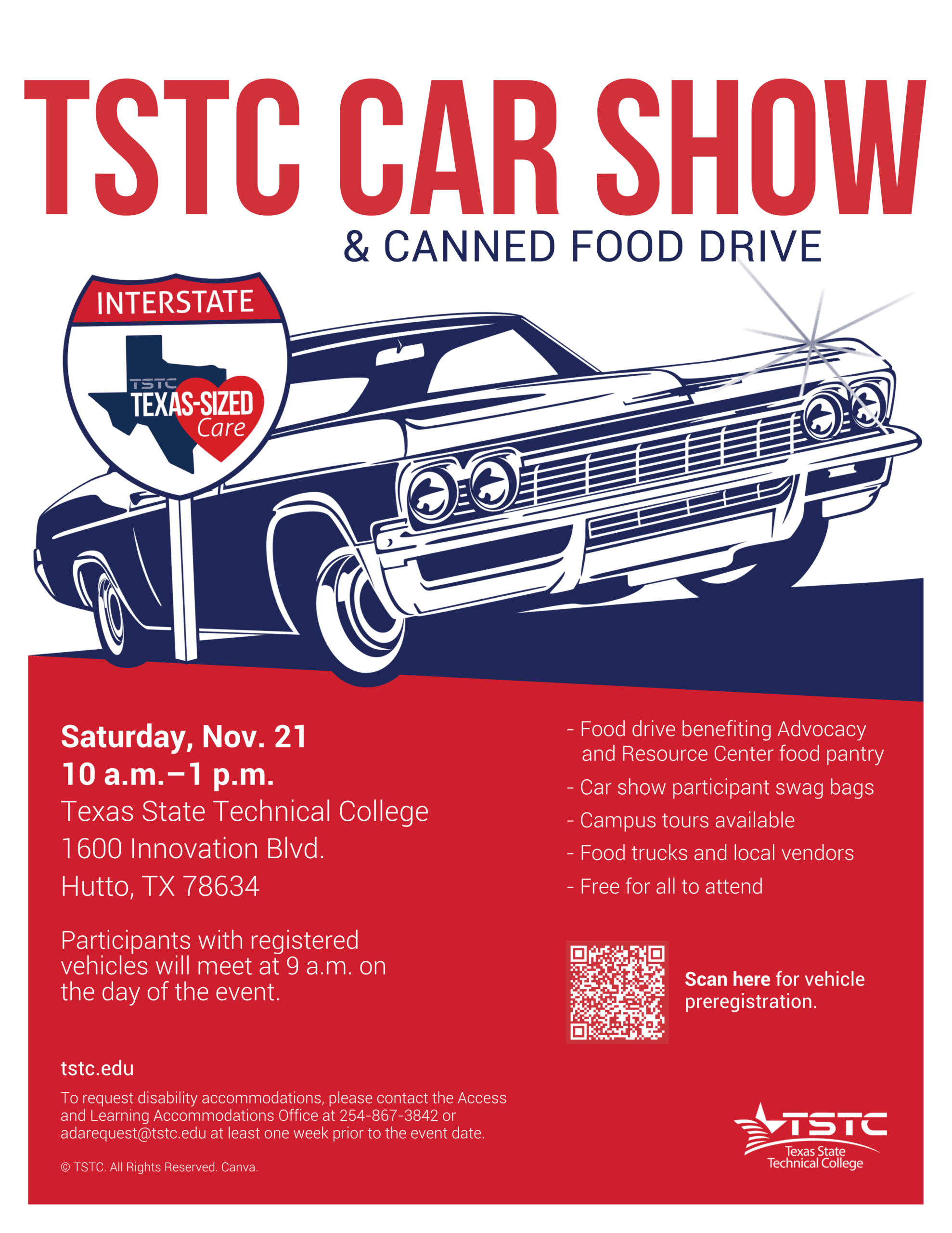TSTC Car Show & Canned Food Drive