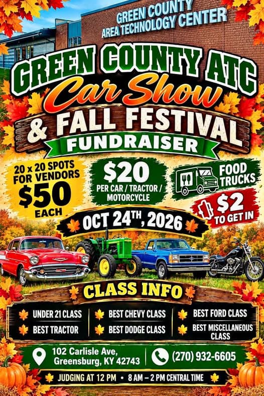 Green County Atc Car Show & Fall Festival Fundraiser