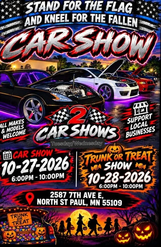 Stand For The Flag And Kneel For The Fallen Car Show