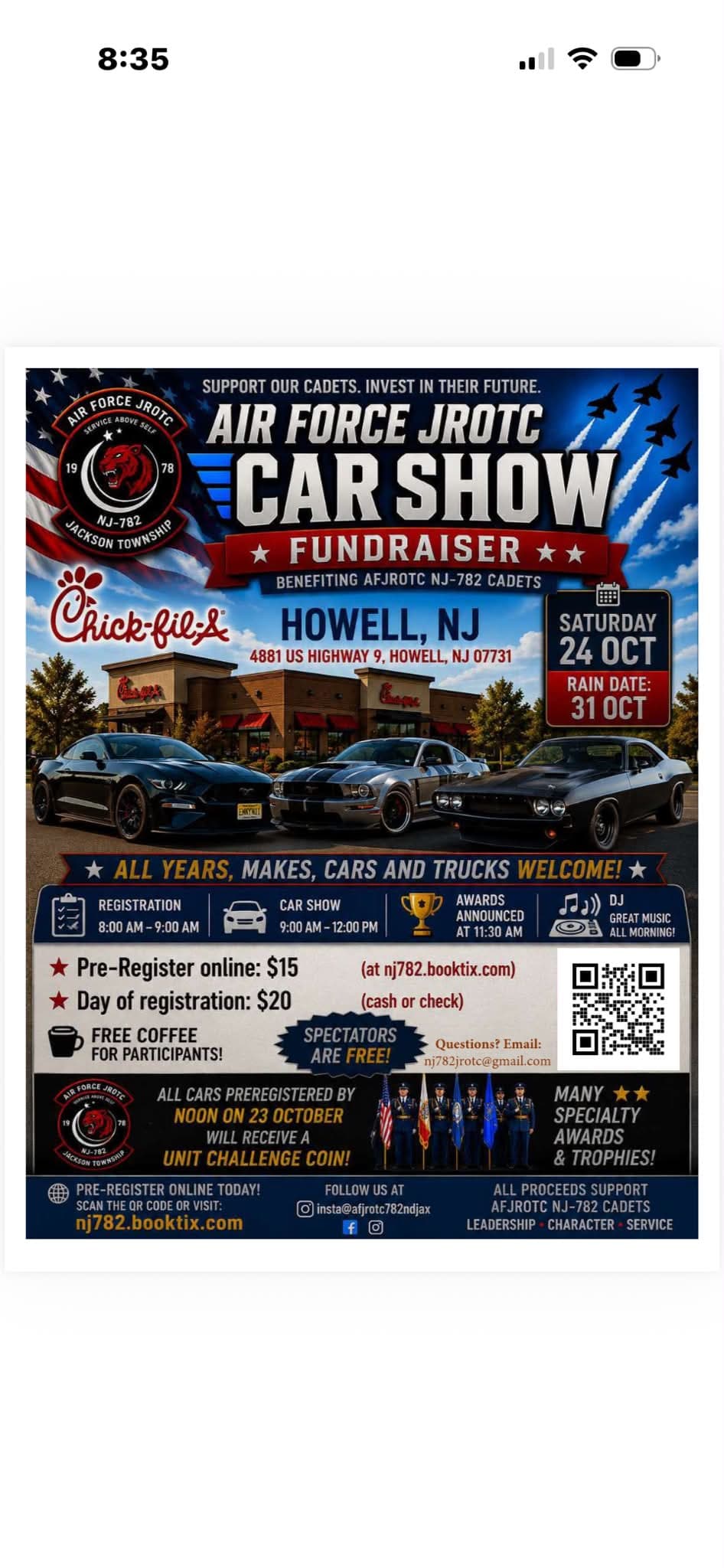 Air Force Jrotc Car Show Fundraiser