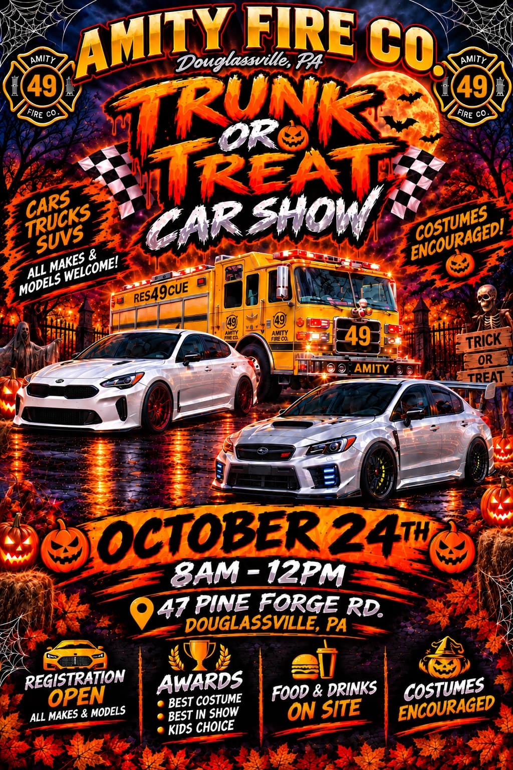 Amity Fire Co. Trunk or Treat Car Show