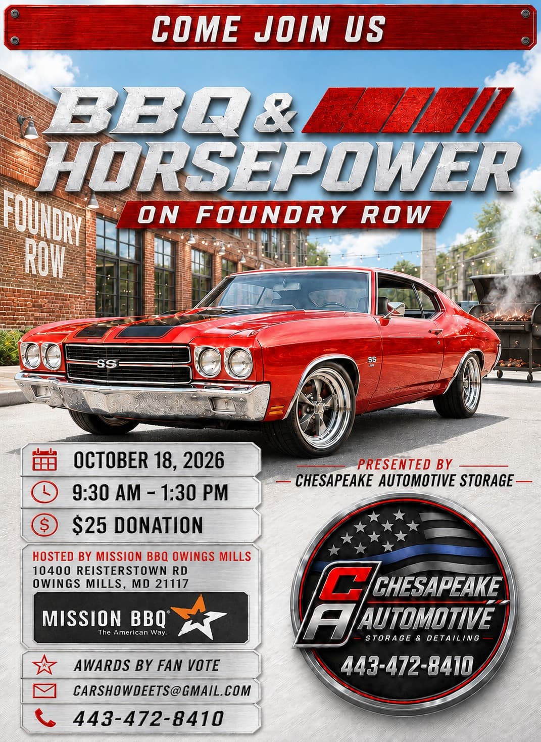 BBQ & Horsepower on Foundry Row