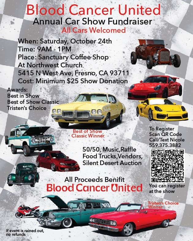 Blood Cancer United Annual Car Show Fundraiser