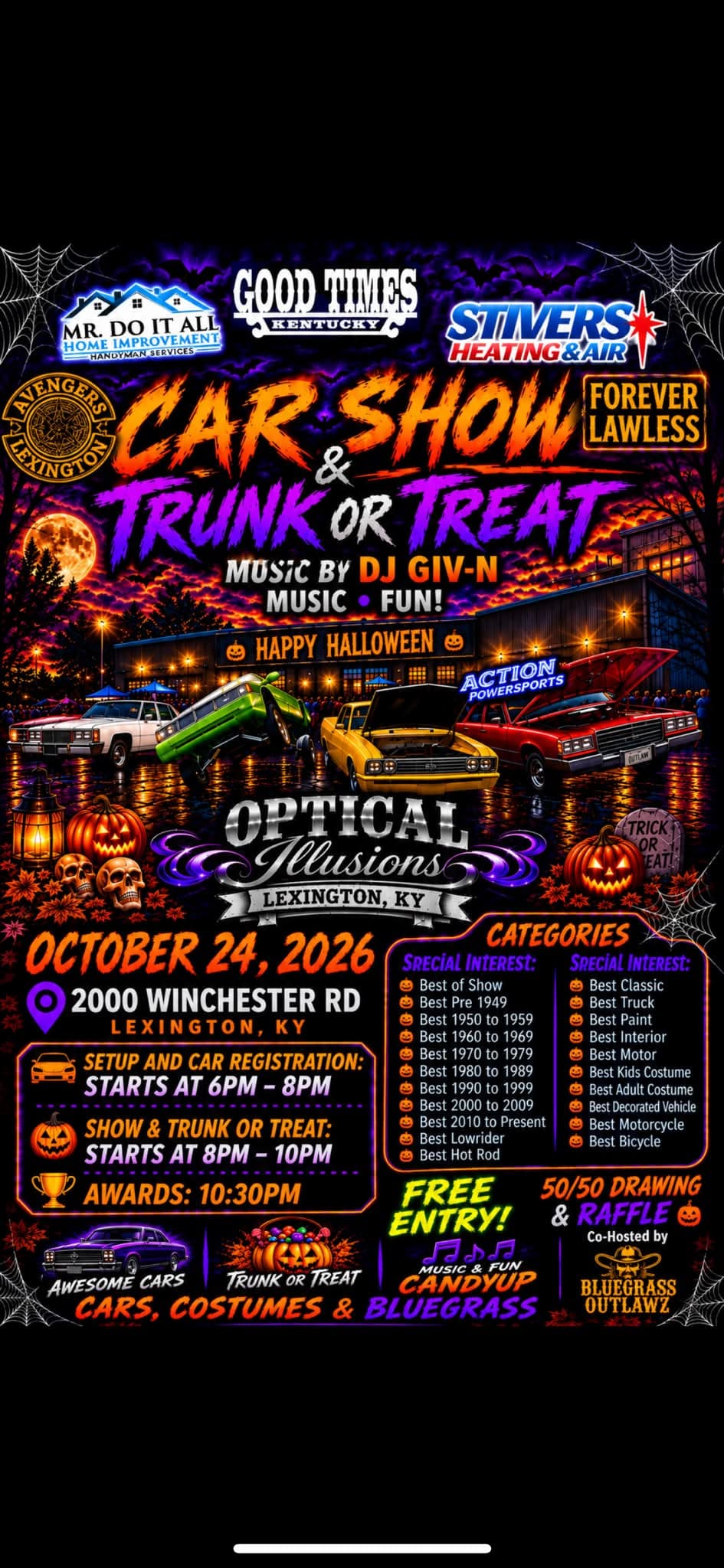 Bluegrass Outlawz Car Show & Trunk or Treat