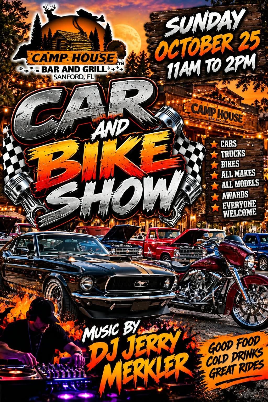 Camp House Bar and Grill Car and Bike Show