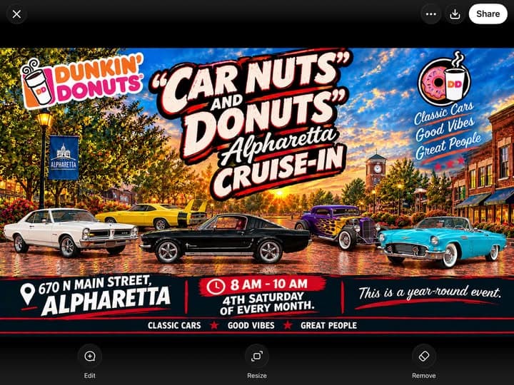Car Nuts and Donuts Alpharetta Cruise-In