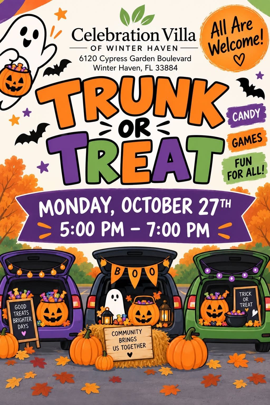 Celebration Villa of Winter Haven Trunk or Treat