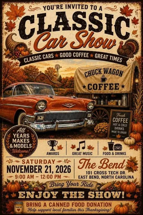 Chuck Wagon Coffee Classic Car Show