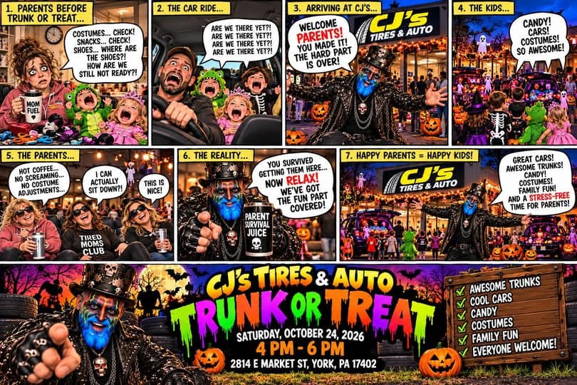 CJ’s Tires & Auto Trunk or Treat