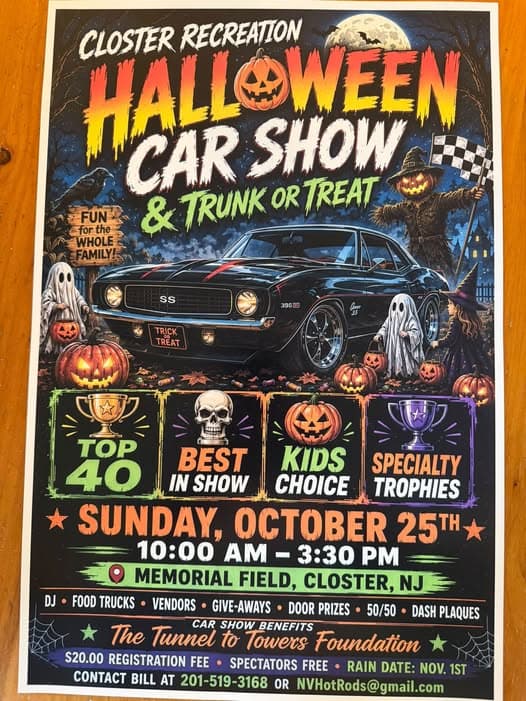 Closter Recreation Halloween Car Show & Trunk or Treat