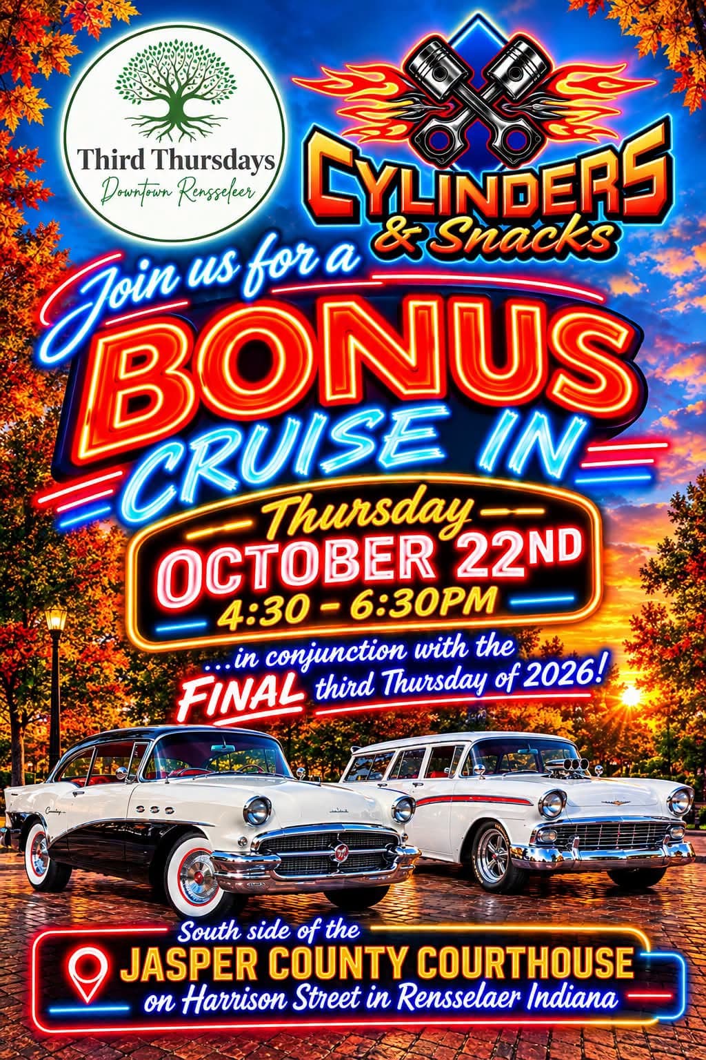 Cylinders & Snacks Bonus Cruise In