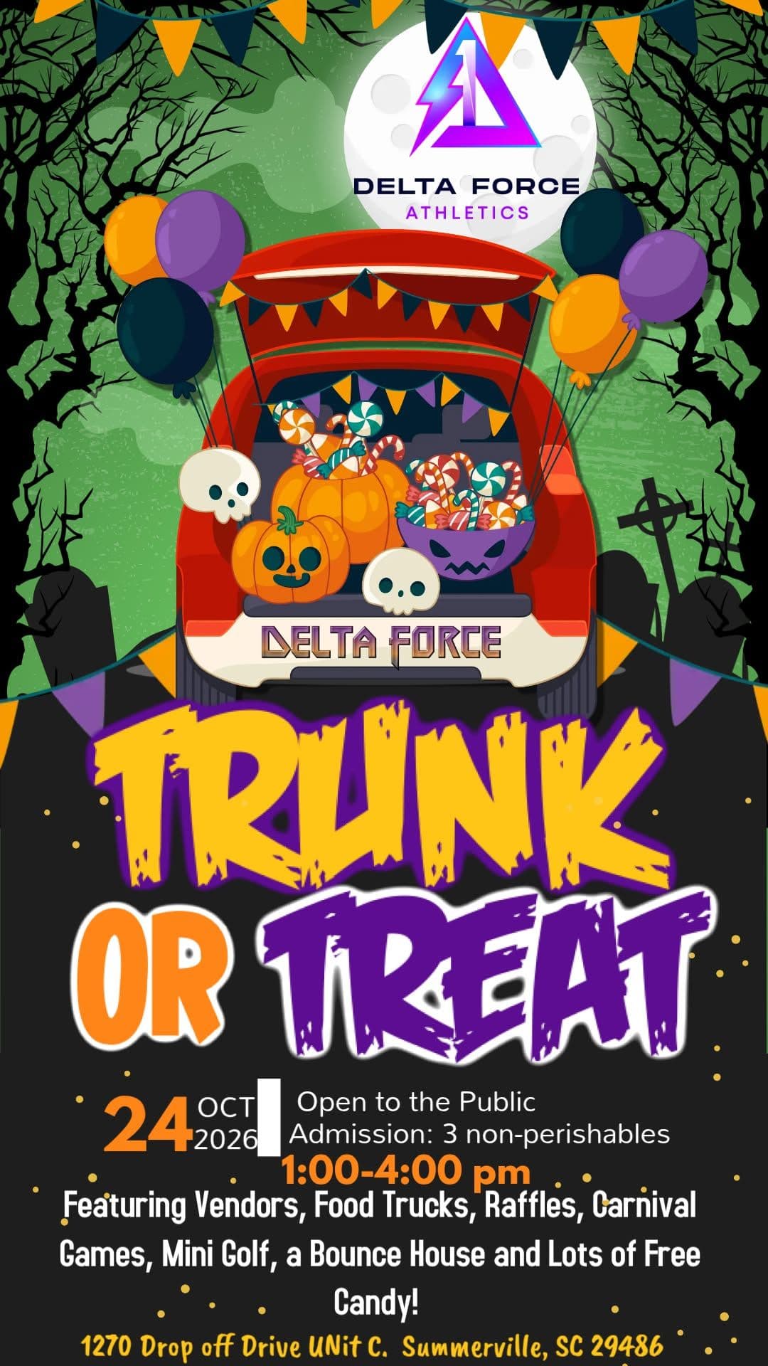 Delta Force Athletics Trunk or Treat