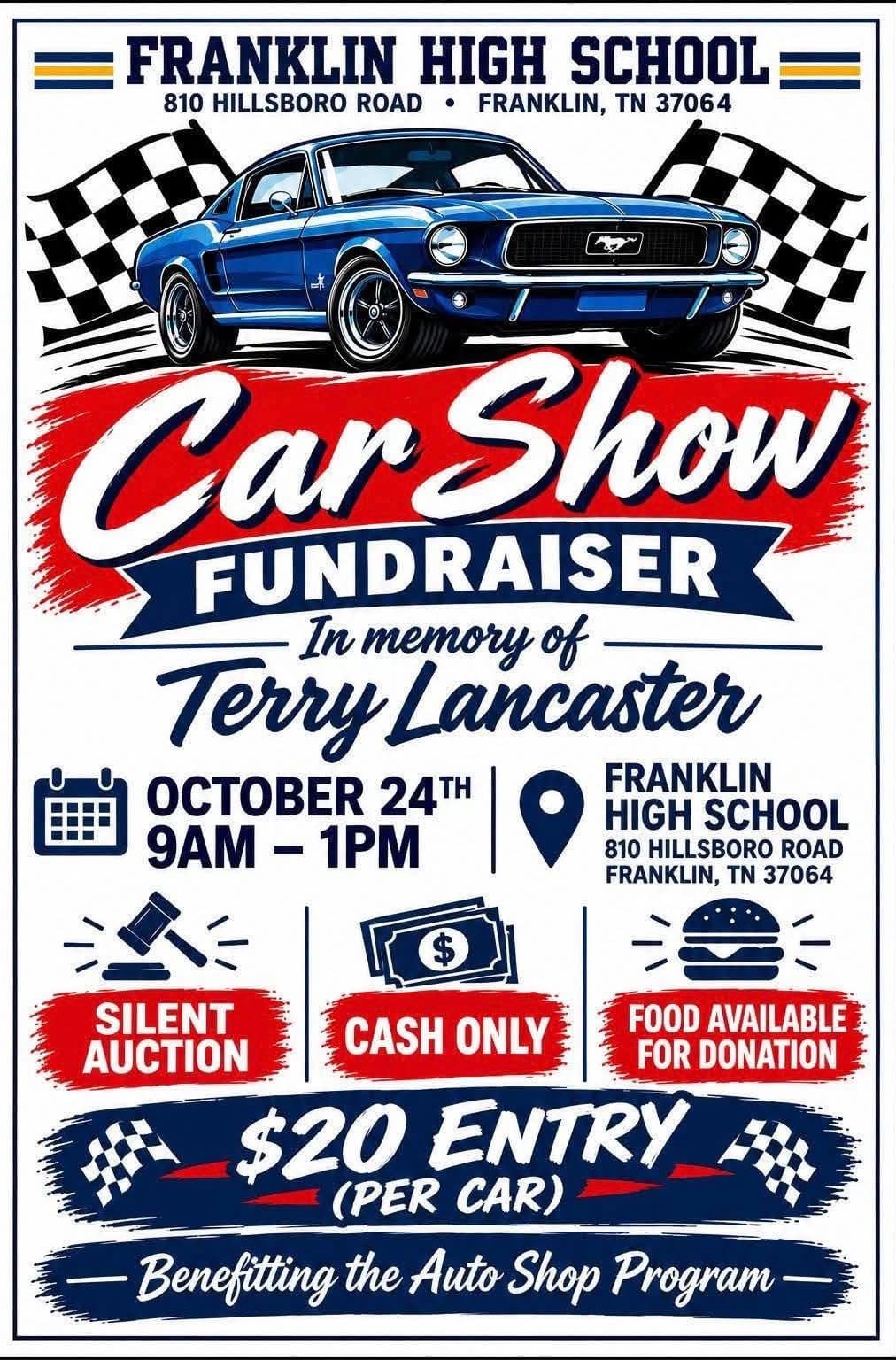 Franklin High School Car Show Fundraiser