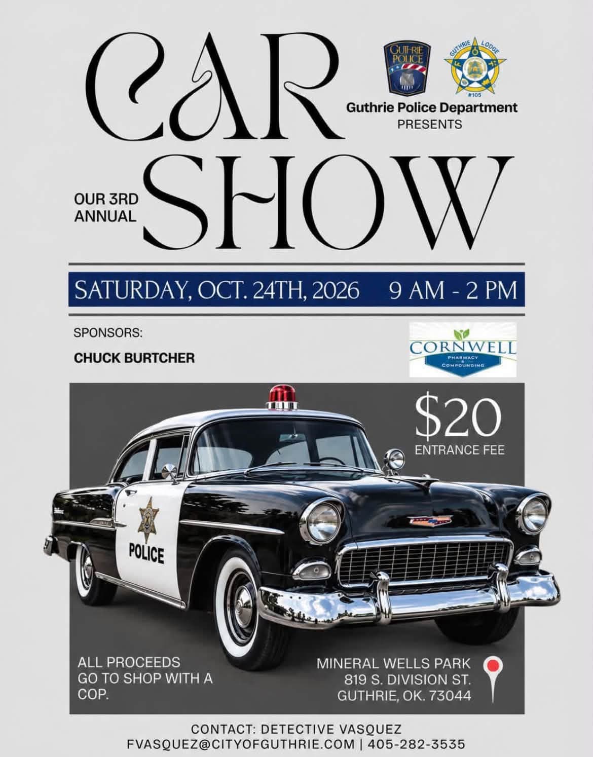 Guthrie Police Department Car Show