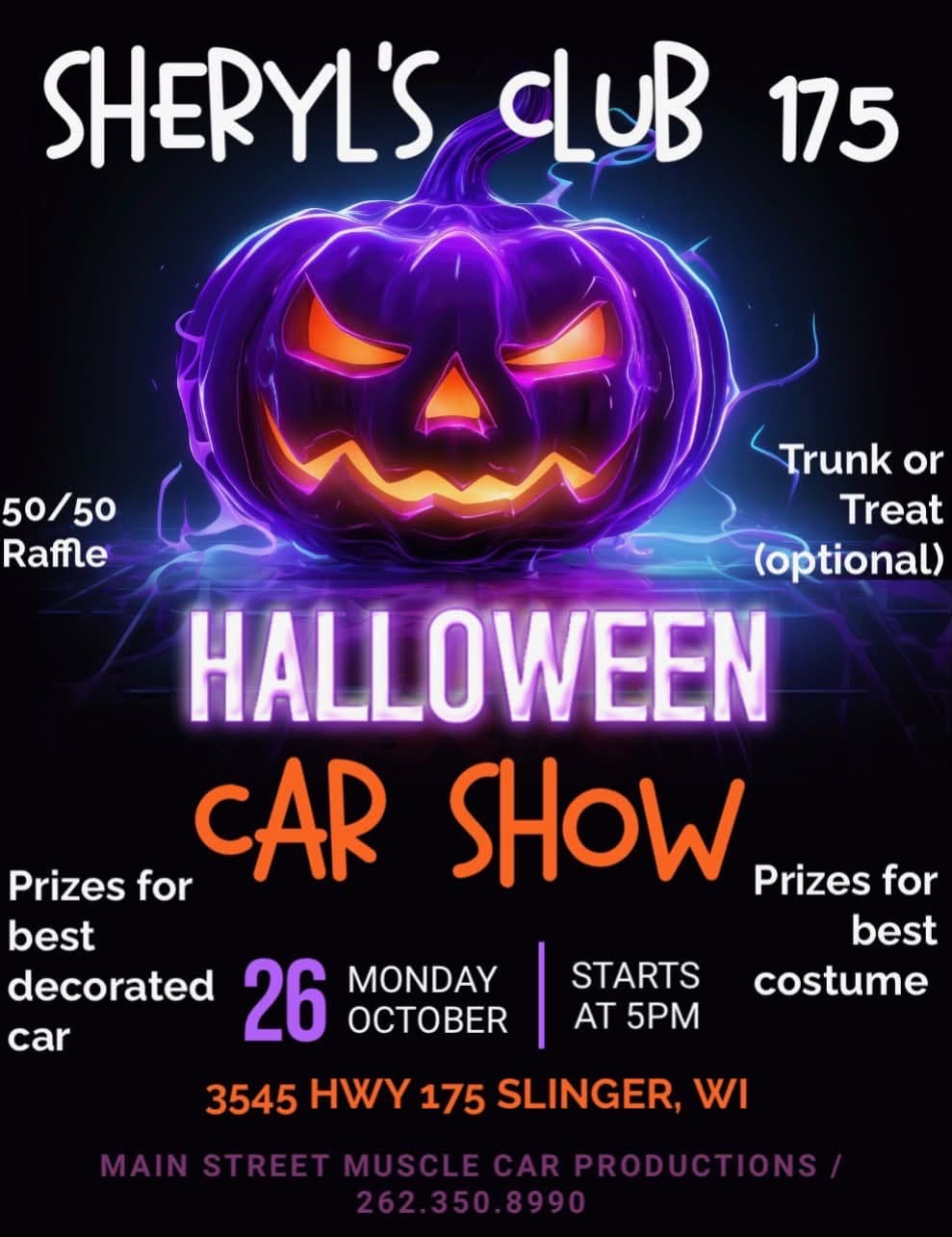 Halloween Car Show At Sheryl’s Club 175