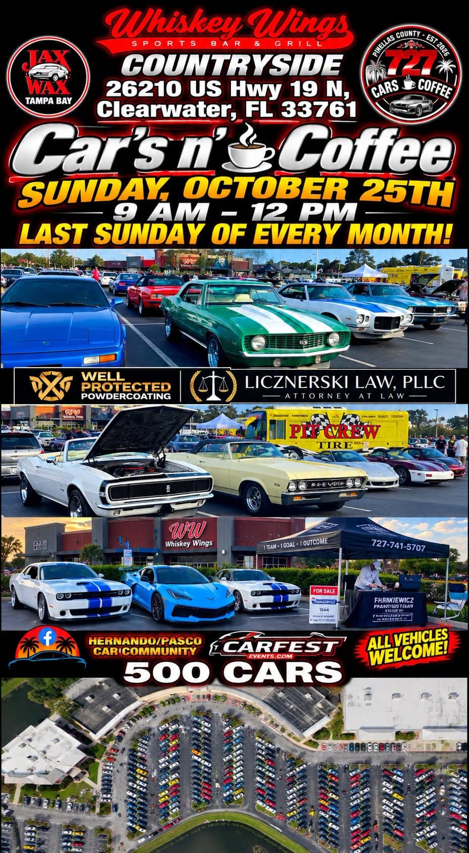 Jax Wax/Whiskey Wings cars & coffee