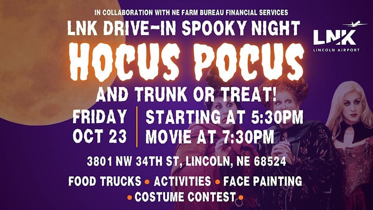 LNK Spooky Drive-In Night: Hocus Pocus & Trunk-or-Treat