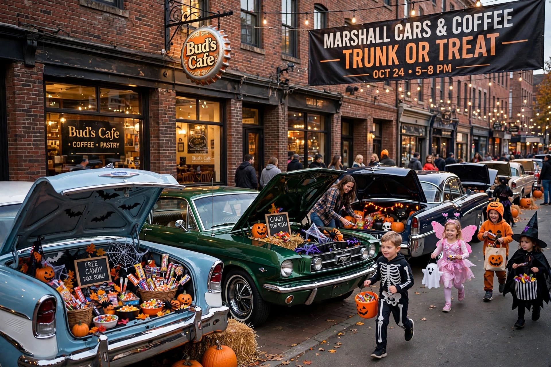 Marshall cars & coffee Trunk or Treat