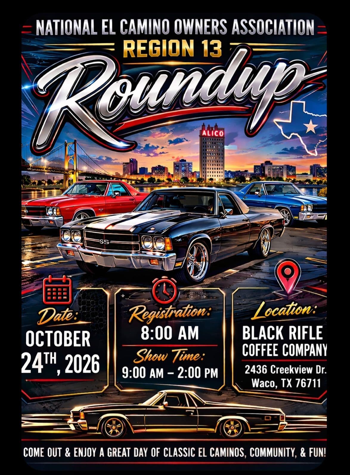 National El Camino Owners Association Region 13 Roundup