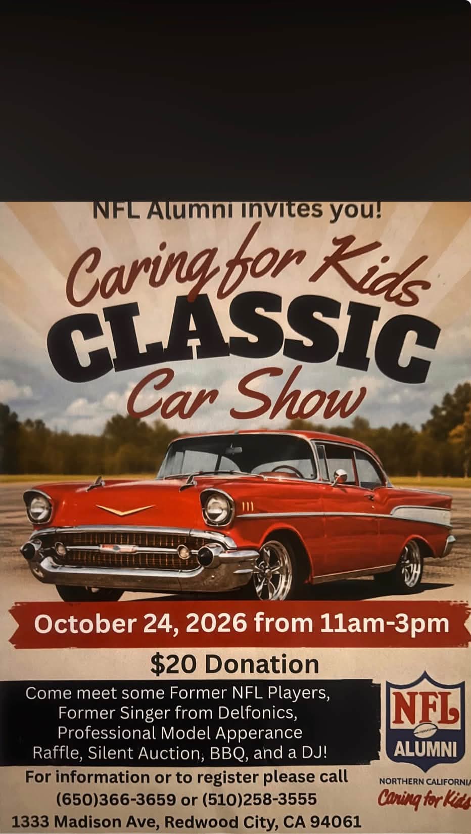 NFL Alumni Caring for Kids Classic Car Show