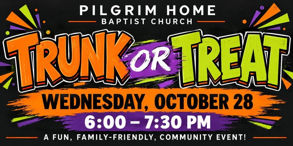 Pilgrim Home Baptist Church Trunk or Treat