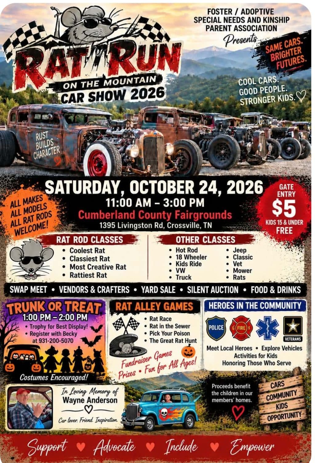 Rat Run on the Mountain Car Show 2026