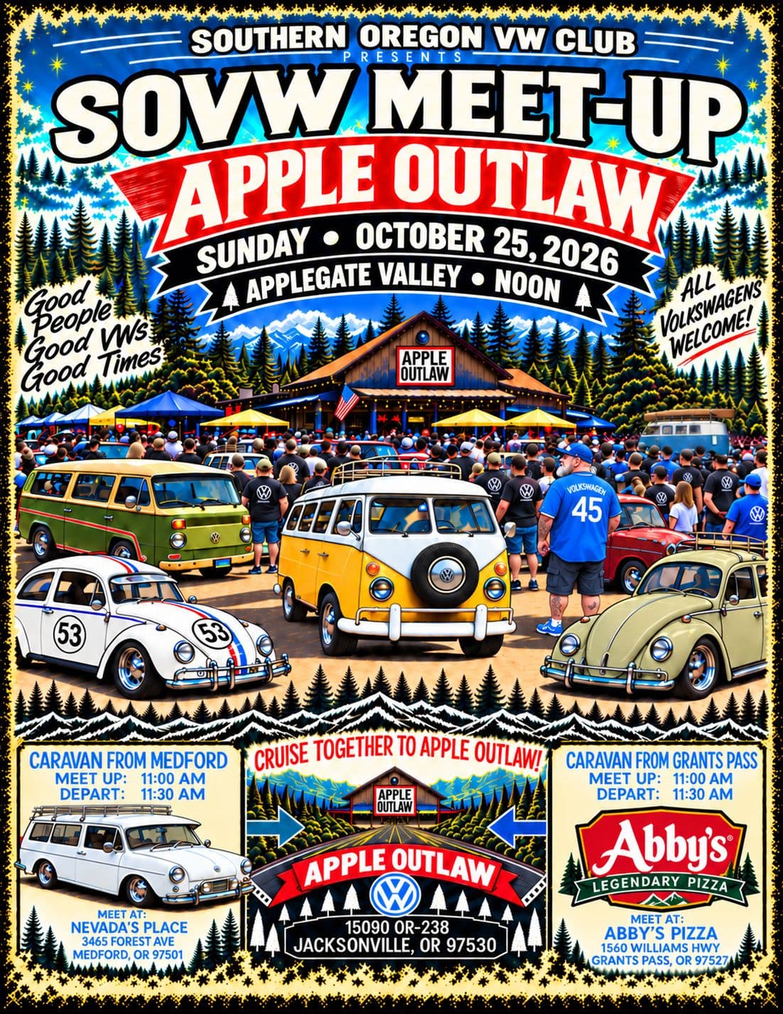 Southern Oregon VW Club SOVW Meetup