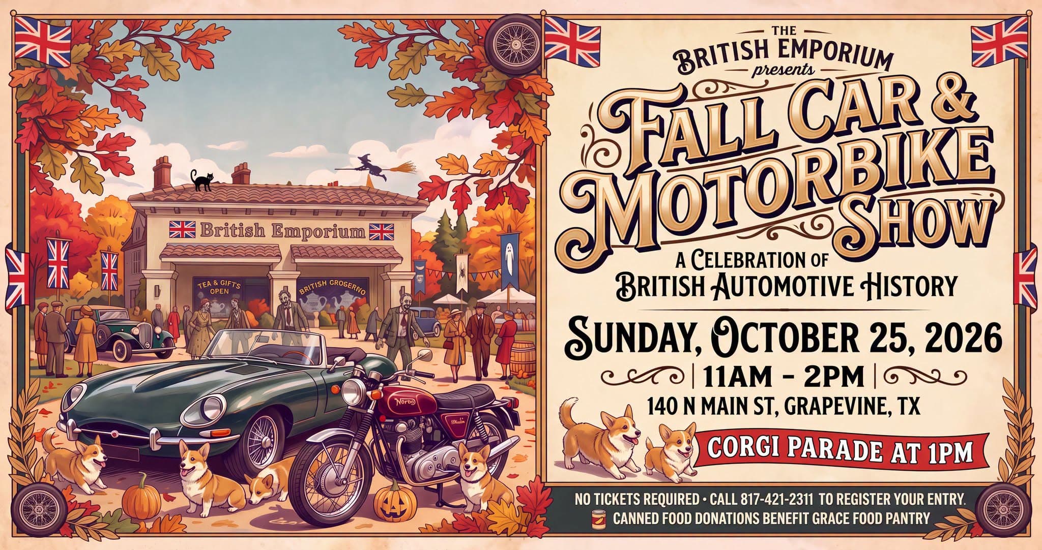 The British Emporium Fall Car & Motorbike Show