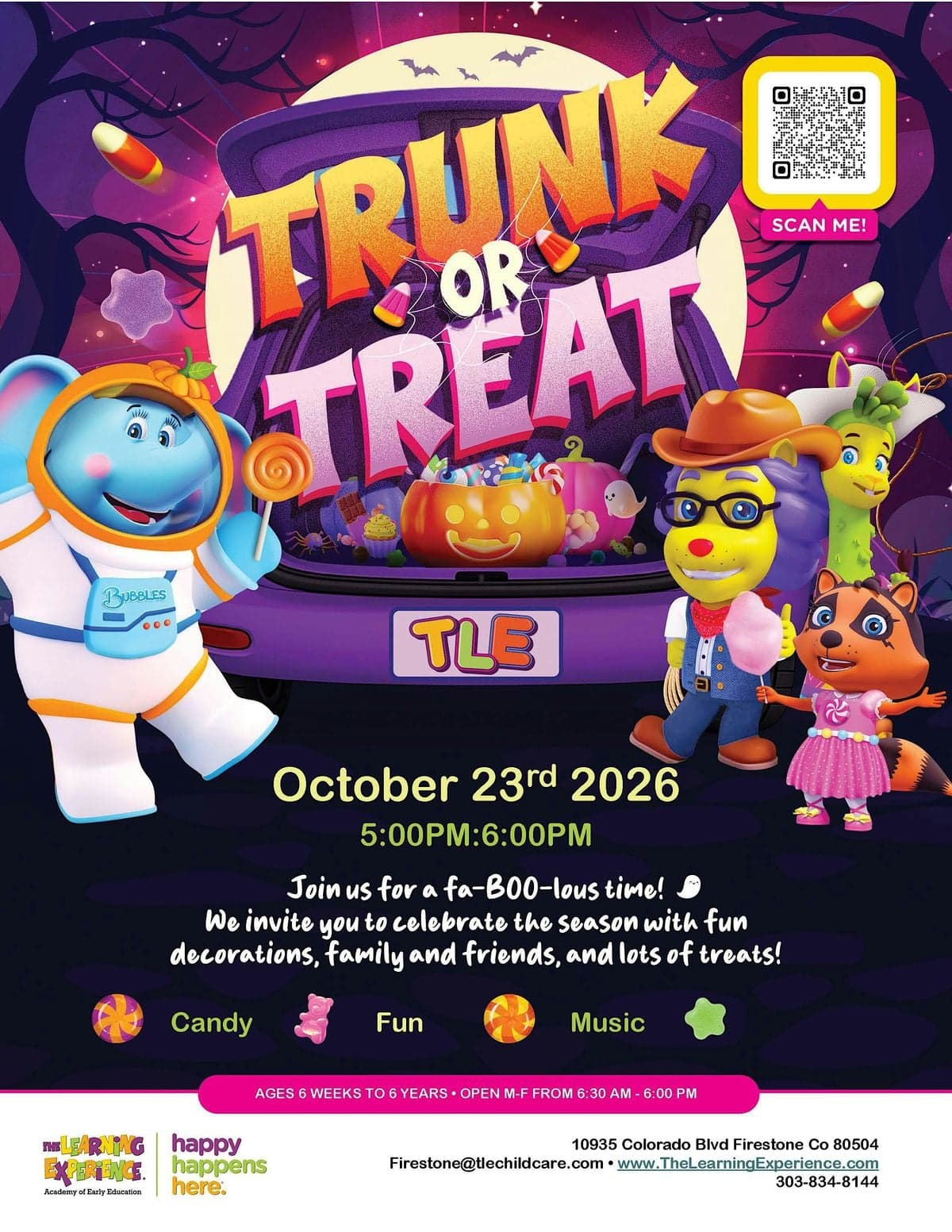 The Learning Experience Firestone Trunk or Treat