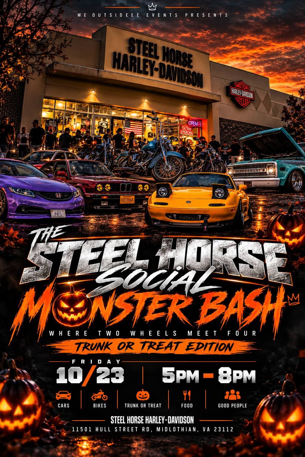 The Steel Horse Social Monster Bash