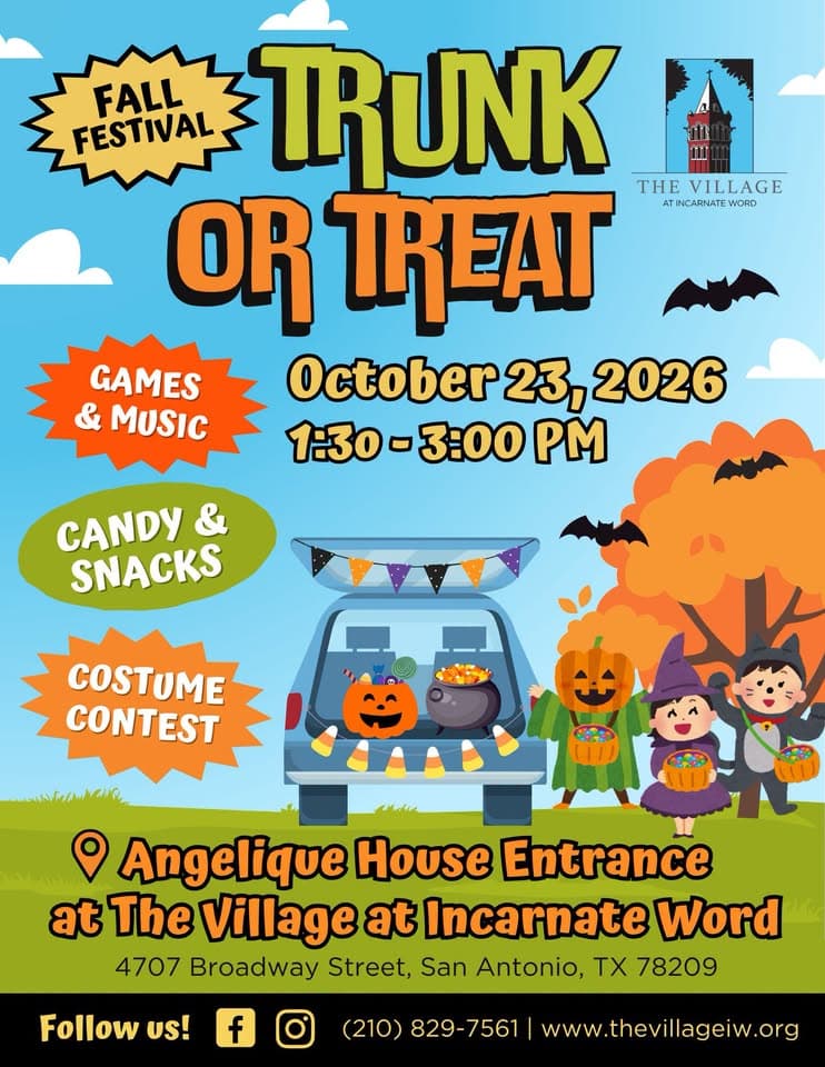 The Village at Incarnate Word Trunk or Treat Fall Festival