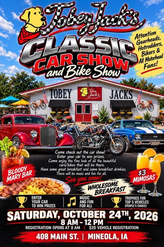 Tobey Jack’s Classic Car Show and Bike Show