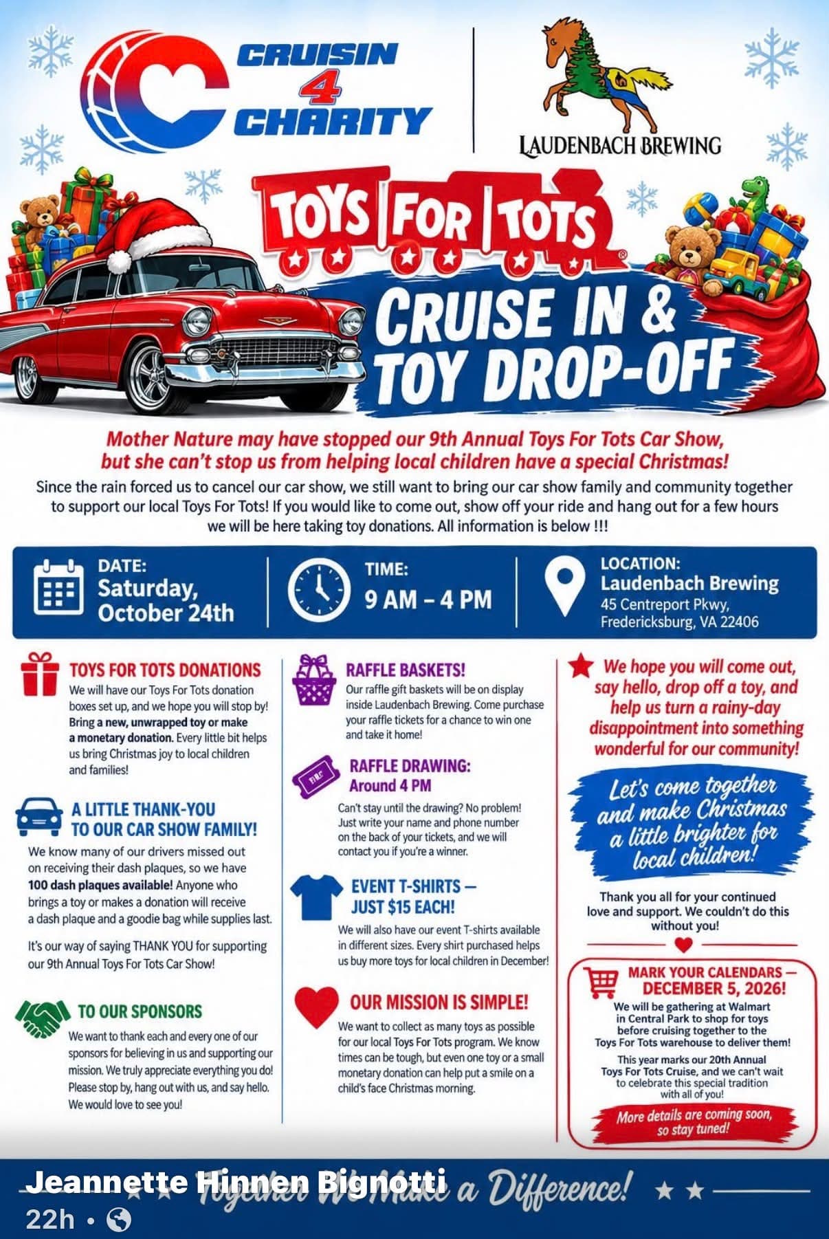 Toys For Tots Cruise In & Toy Drop-Off