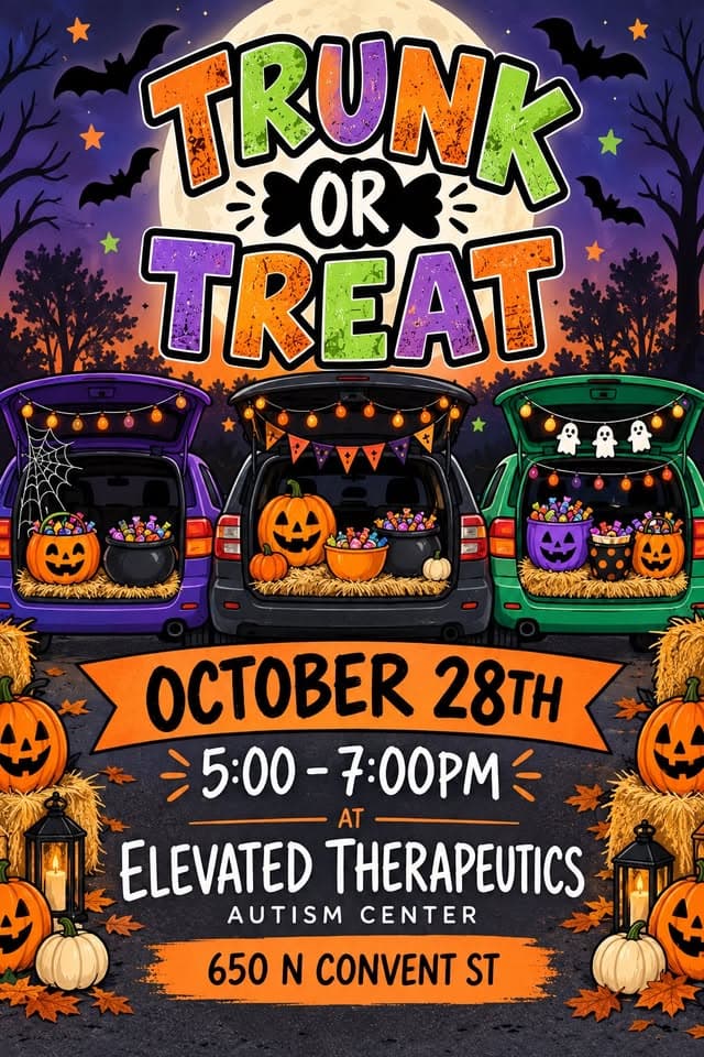 Trunk or Treat at Elevated Therapeutics Autism Center