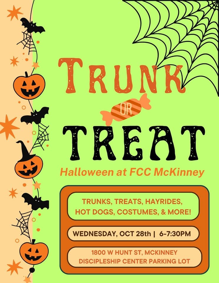 Trunk or Treat Halloween at FCC McKinney