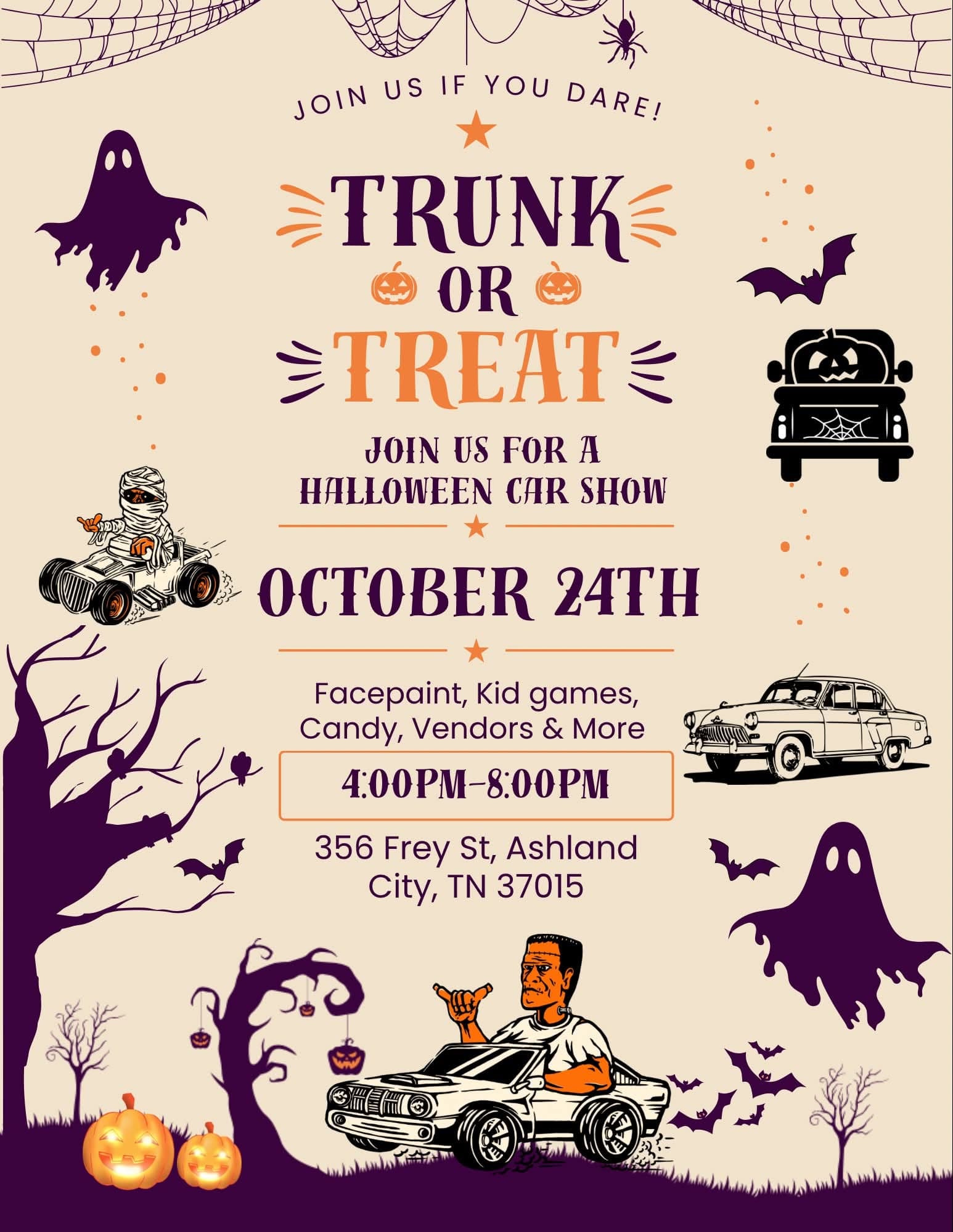 Trunk or Treat Halloween Car Show
