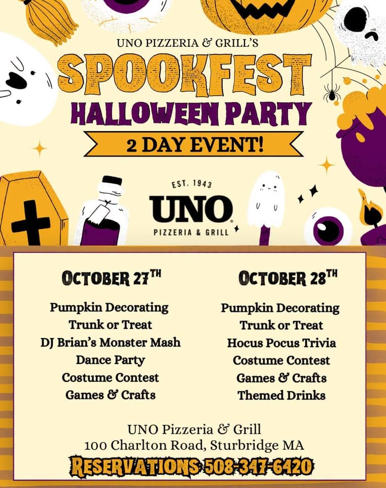Uno Pizzeria & Grill Spookfest Halloween Party