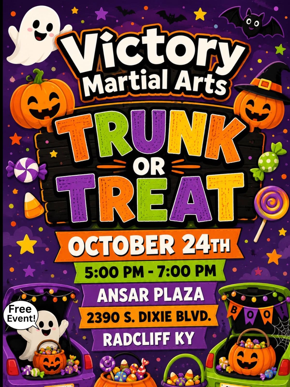 Victory Martial Arts Trunk or Treat