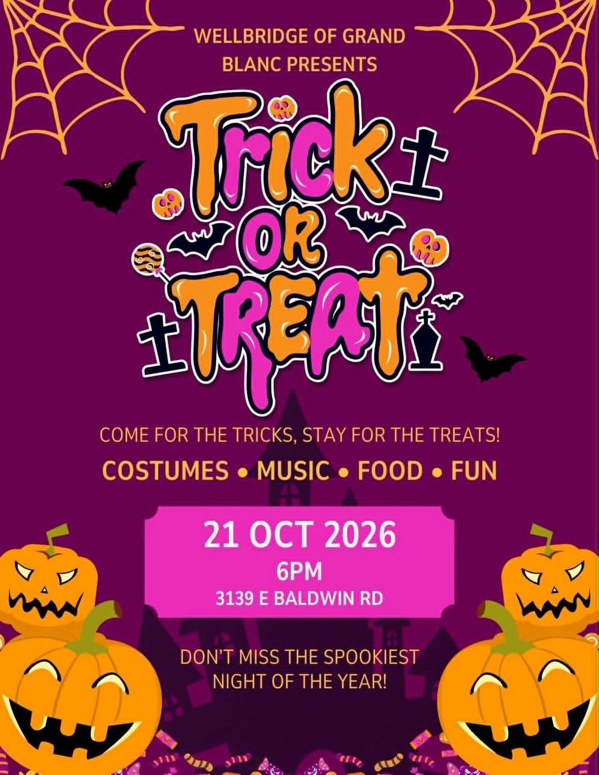 WellBridge of Grand Blanc Trick or Treat