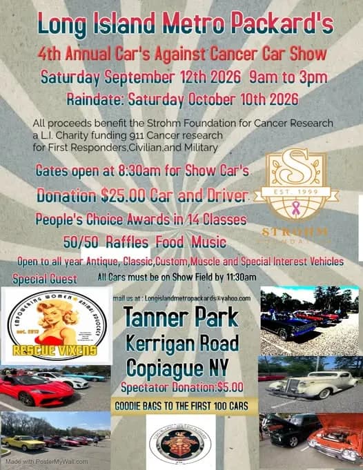 Long Island Metro Packard’s 4th Annual Car’s Against Cancer Car Show