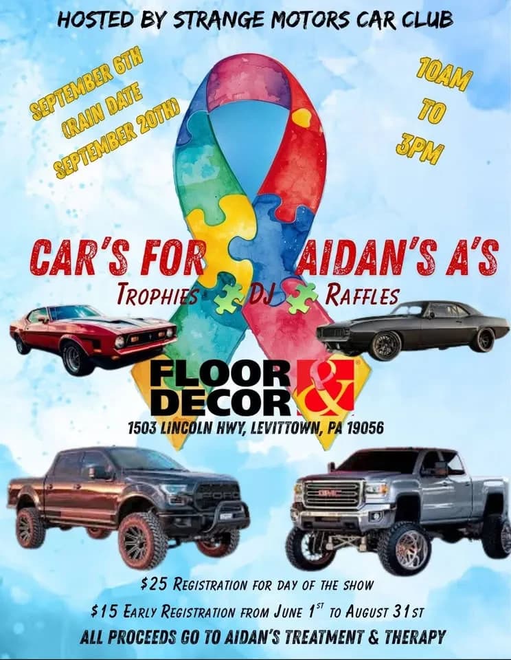 Second Anual Car's For Aidan's A's