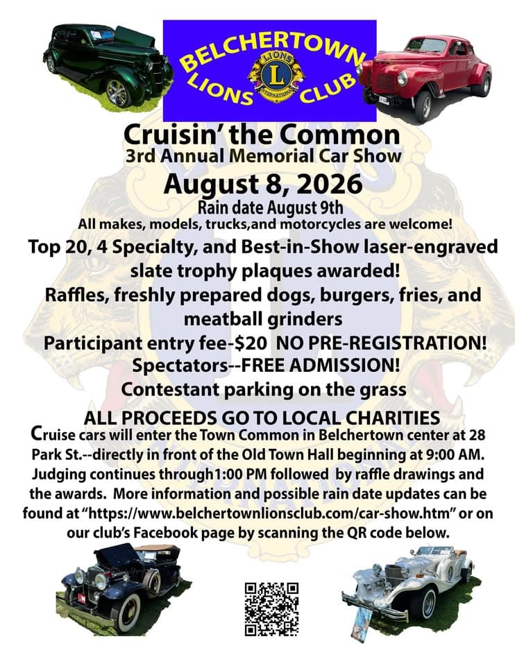 Belchertown Lions 3rd Annual Car Show