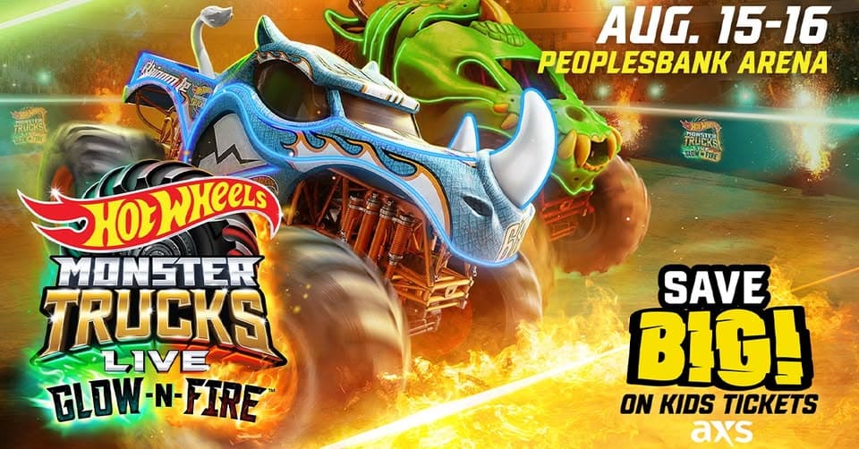 Hot Wheels Monster Trucks Live Glow-N-Fire – Sat. August 15th 06:30PM