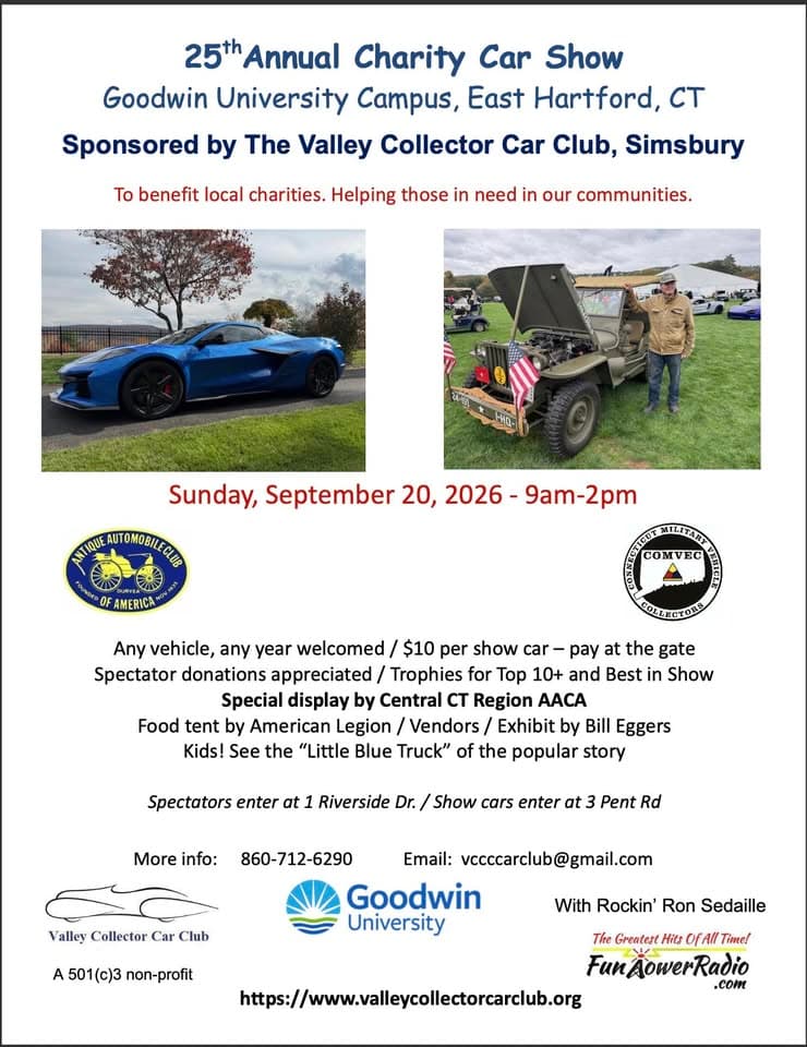 Valley Collector Car Club 25th annual car show